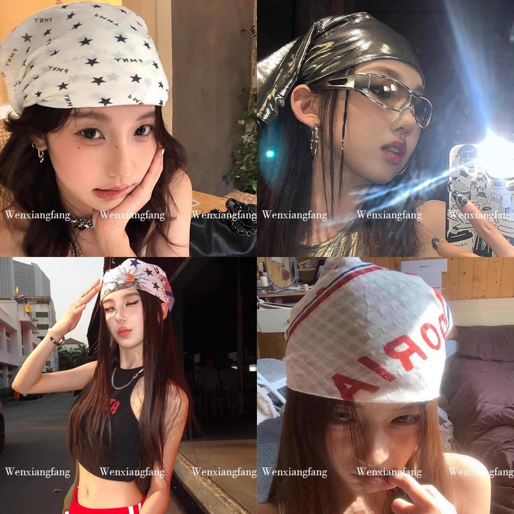 Vintage American Style Headscarf For Street Dance And Photo Shoots Summer Fashion Accessory