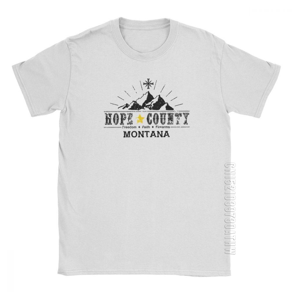 Far Cry T-Shirt Game John Seed Hope County Cross Man T-Shirts Hipster 100% Cotton Short Sleeves Tee Shirt Normal Clothing S