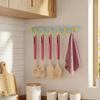 Dopamine Candy Color Suction Cup Hooks Non-Marking Kitchen Storage Hooks Towel 6 Head Hooks  Door