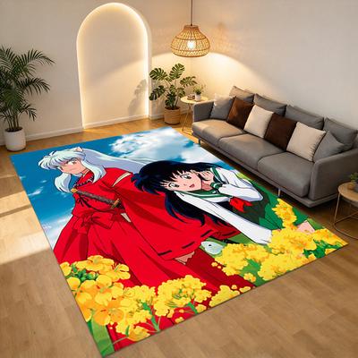 Inuyasha Adventure Living Room Nonslip Area Rug Soft Carpet For Bedroom Game Playroom Sofa Office Home Decor Doormat Christmas Gift C9301424