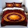 Golden Sun with Jewels. Bedding Sets Duvet Cover Sets Duvet Covers Pillowcases(1 * Duvet Cover 2 * Pillowcases Without Duvet Insert)