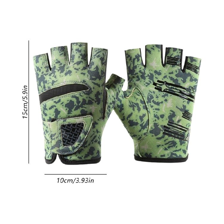 UPF50+ Sun Protections Fishing Gloves Elastic Gloves for Fishing Hiking Cycling Comfortable Angler Gloves for Men Women