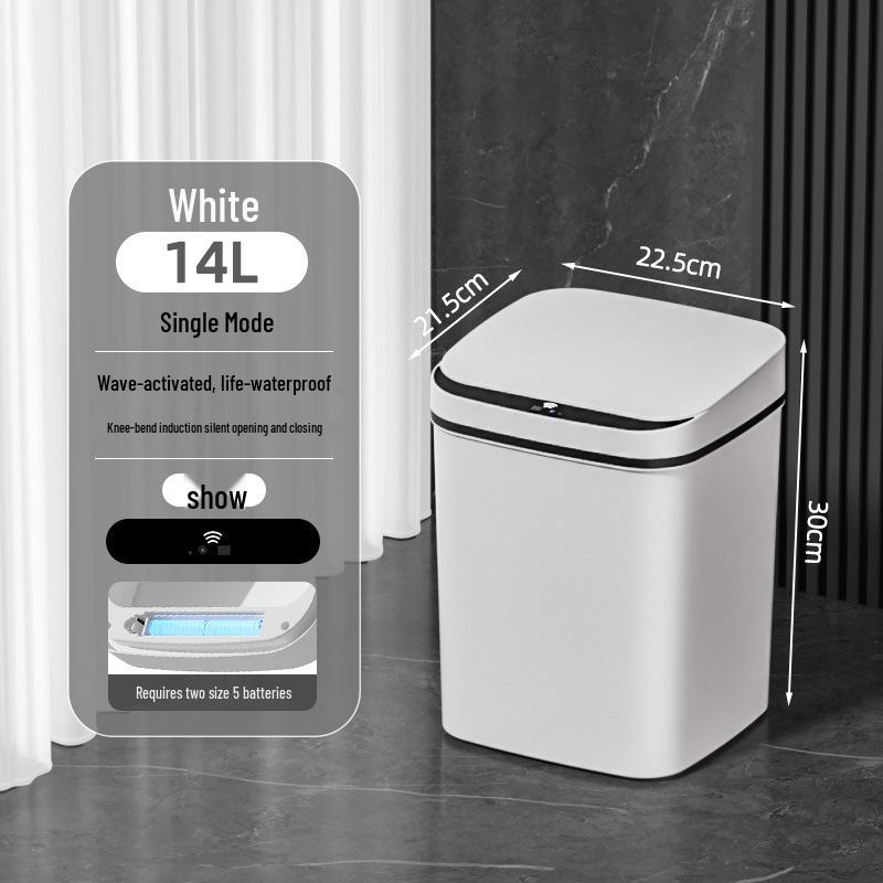 Smart 18L Drop-Resistant Automatic Induction Trash Can for Living Room (2026) фото