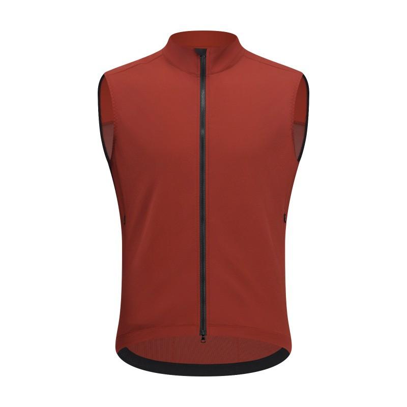 1 Lightweight Windproof Waterproof Cycling Vest With Dual Zippers Breathable Mesh Back Motorbike Riding Running Outdoor Sports