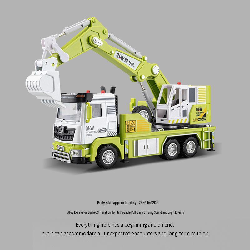 Steel Power Alloy Wheel Loader Toy - Bulldozer & Engineering Vehicle for Kids