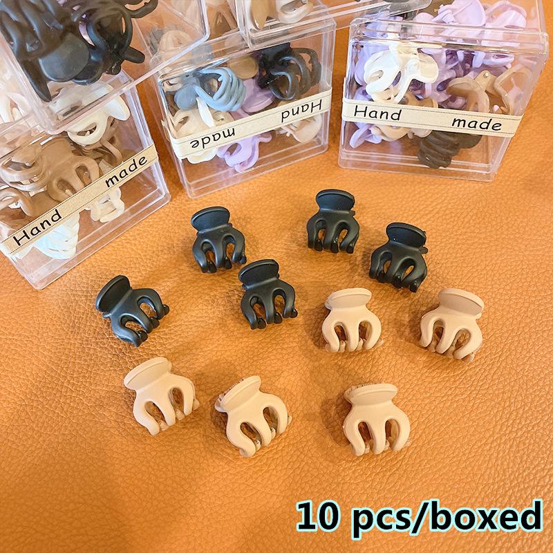 Kawaii Korean Mini Claw Hair Clip Set Hairpins Women Girls Baby Small Hair Crab Hoop Clipper Office Accessories Holder Headdress