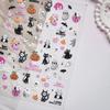 1pcs 5D Colorful Rhinestones Pumpkin Ghost Nail Art Halloween Stickers Adhesive Transfer Nail Decoration Decals Accessory