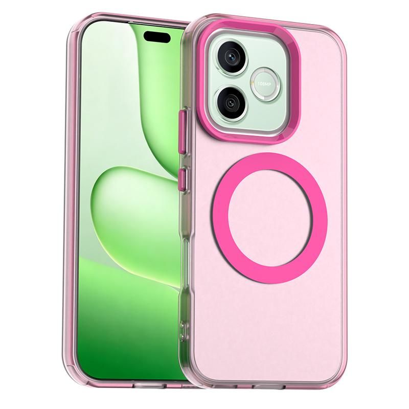Magnetic Wireless Charging Case For Honor 600 Lite 5G Cover Candy Colors Transparent Shell Fundas Coque