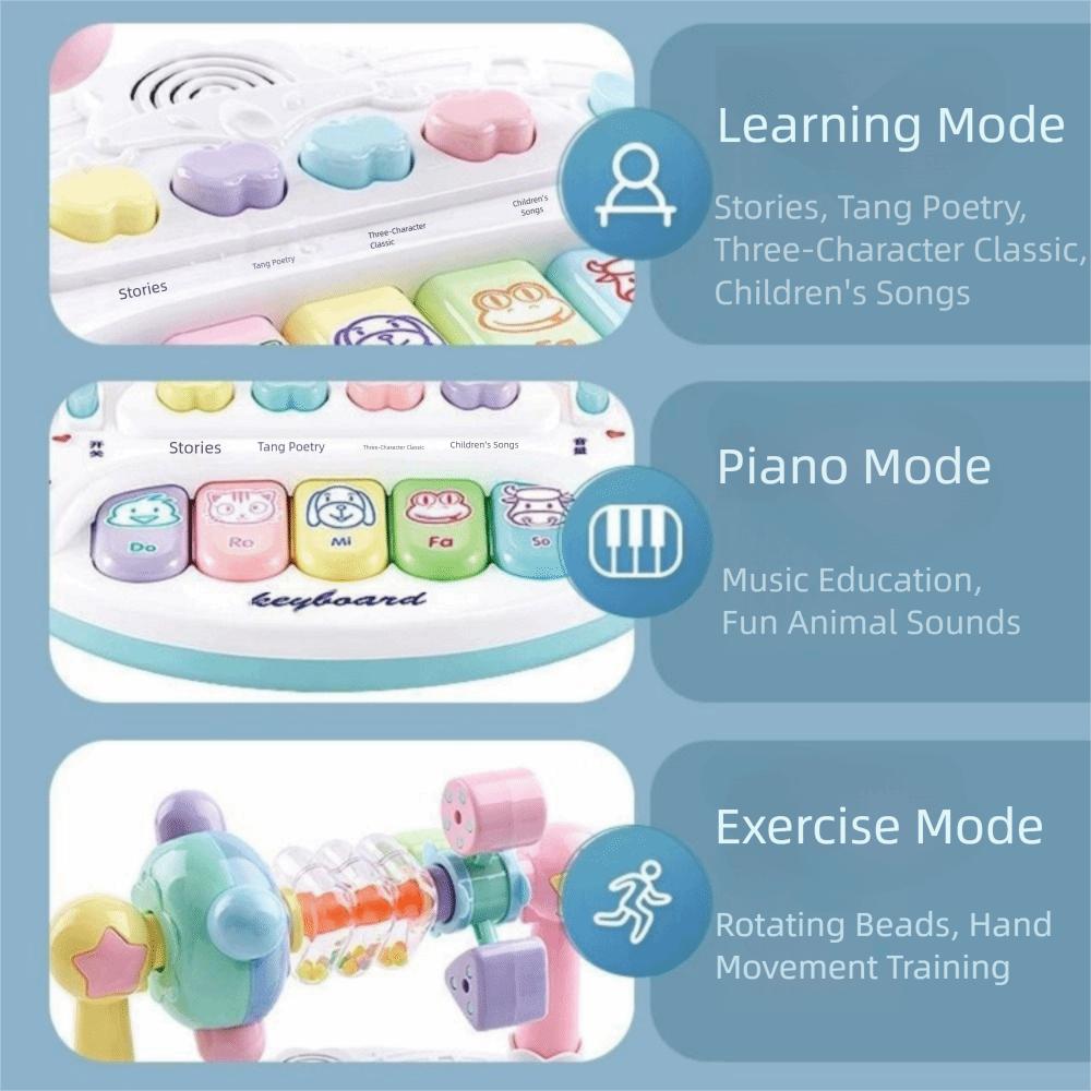 Rotating Bell Baby Music Piano Toy Interactive Early Educational Music Toy  Children