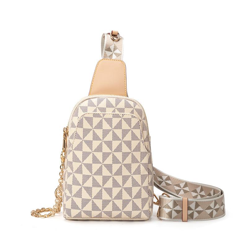 Women's Crossbody Bag Breast Bag Women's Printed Soft Leather Vintage Crossbody Outdoor Phone Bag