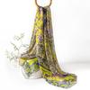 Silk Scarf Women Long Lightweight Floral Print Elegant Wrap Shawl UV Protection