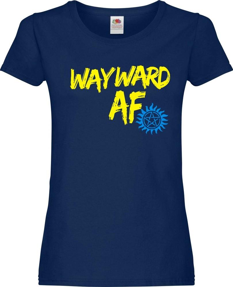 Supernatural Tshirt Wayward Af Tshirt Sam Dean TShirt Unisex Ladies Fitted S