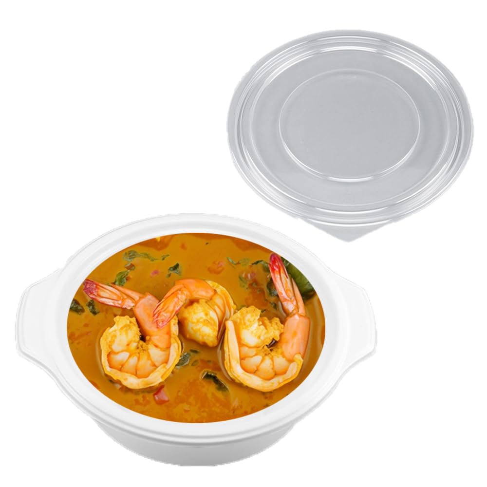 

CP Kasei BF-386 Flat Fitting Lid (White) 50-Piece Set