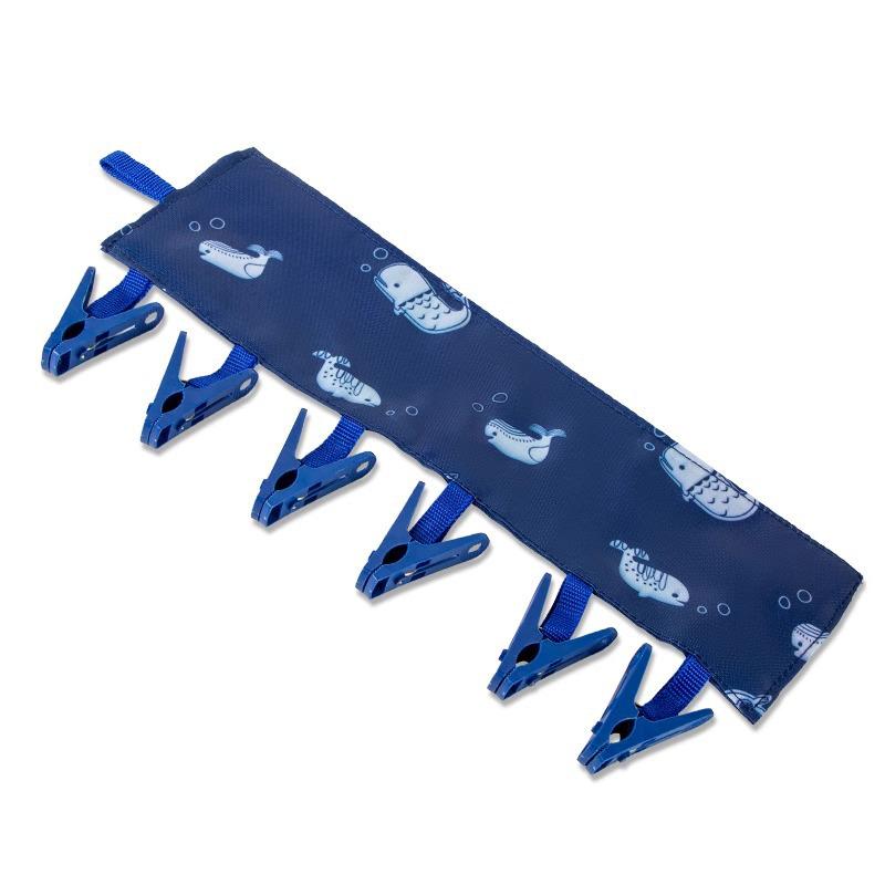 

Portable Foldable Clothes Hanger for Travel, Business Trips, Hotels, and Dorms with Drying Clips