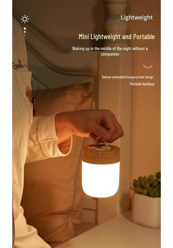 Rechargeable Portable 7-Color Night Light for Bedroom and Camping