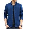 New Jacket Casual Loose Jacket Men Spring and Autumn Standing Collar Men's Trench Coat Washed Cotton Handsome Simple Coat