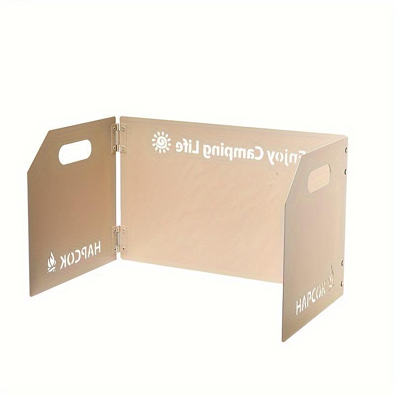 1pc Stove Windscreen - Foldable Camping Stove Windscreen, Outdoor Picnic Stove Windscreen, For Outdoor, Picnic, Cooking