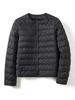 Pinghu down jacket new short round neck jacket inner tank wear light and versatile women's jacket bottom V neck autumn and winter