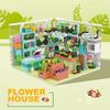 Stadtansicht Blumenladen Café Hamburg Restaurant Bausteine DIY Konstruktionssteine Spielzeug Geschenk für Kinder