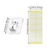 Removable Light Line Holders with Adhesive Mounting Transparent Plastic Clip for No Damage Installation for Indoor
