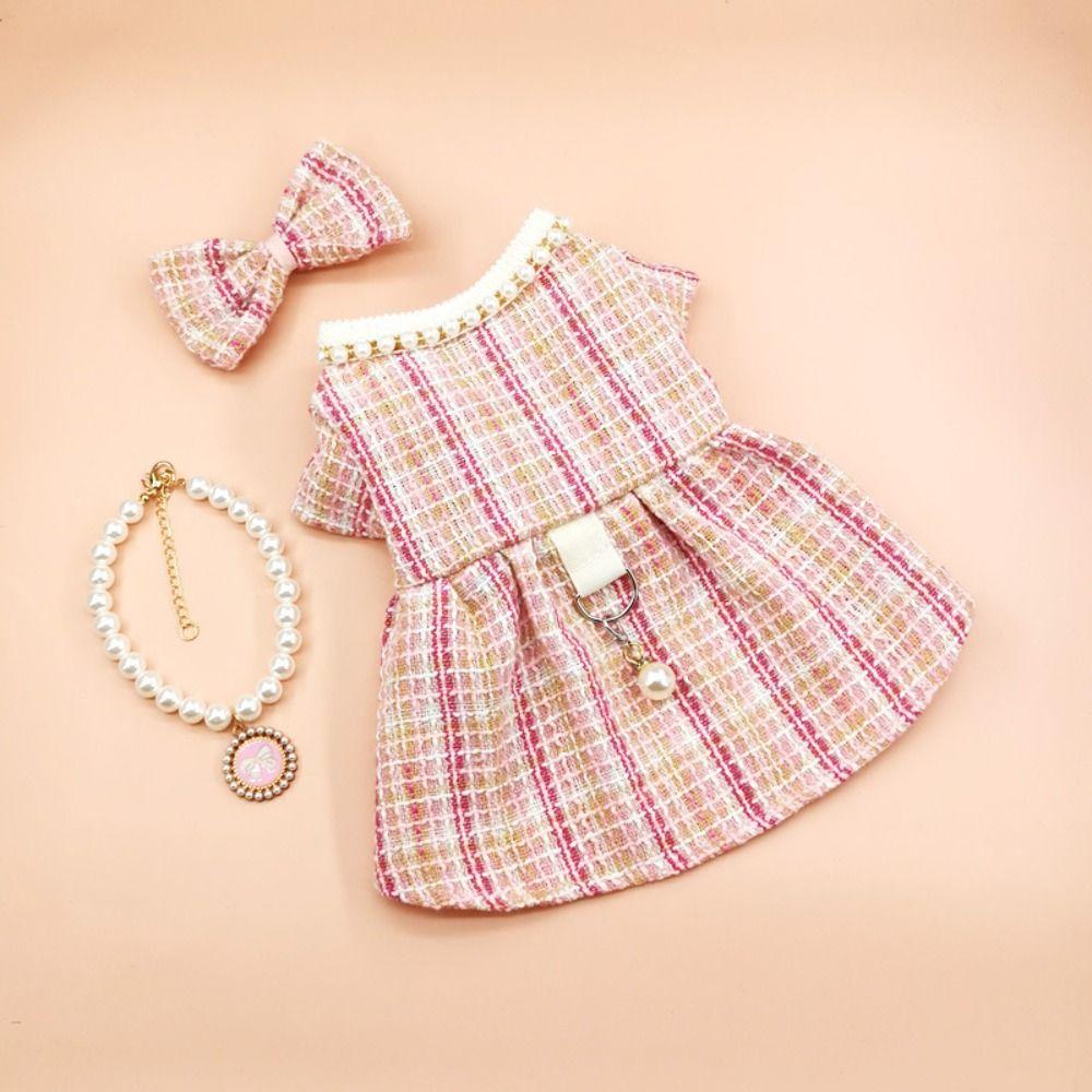 Fashion Cute Pet Princess Dress Soft Thin Design Pet Windbreaker Breathable Pet Clothes Autumn Winter