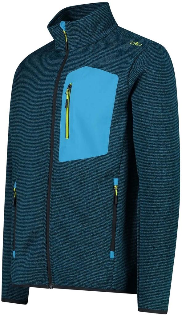 CMP Man Fleece Jacket (32H2147) Мужская трикотажная куртка kaki/nero/acido