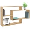 vidaXL Wandregale Sonoma-Eiche 104x20x58,5 cm Holzwerkstoff