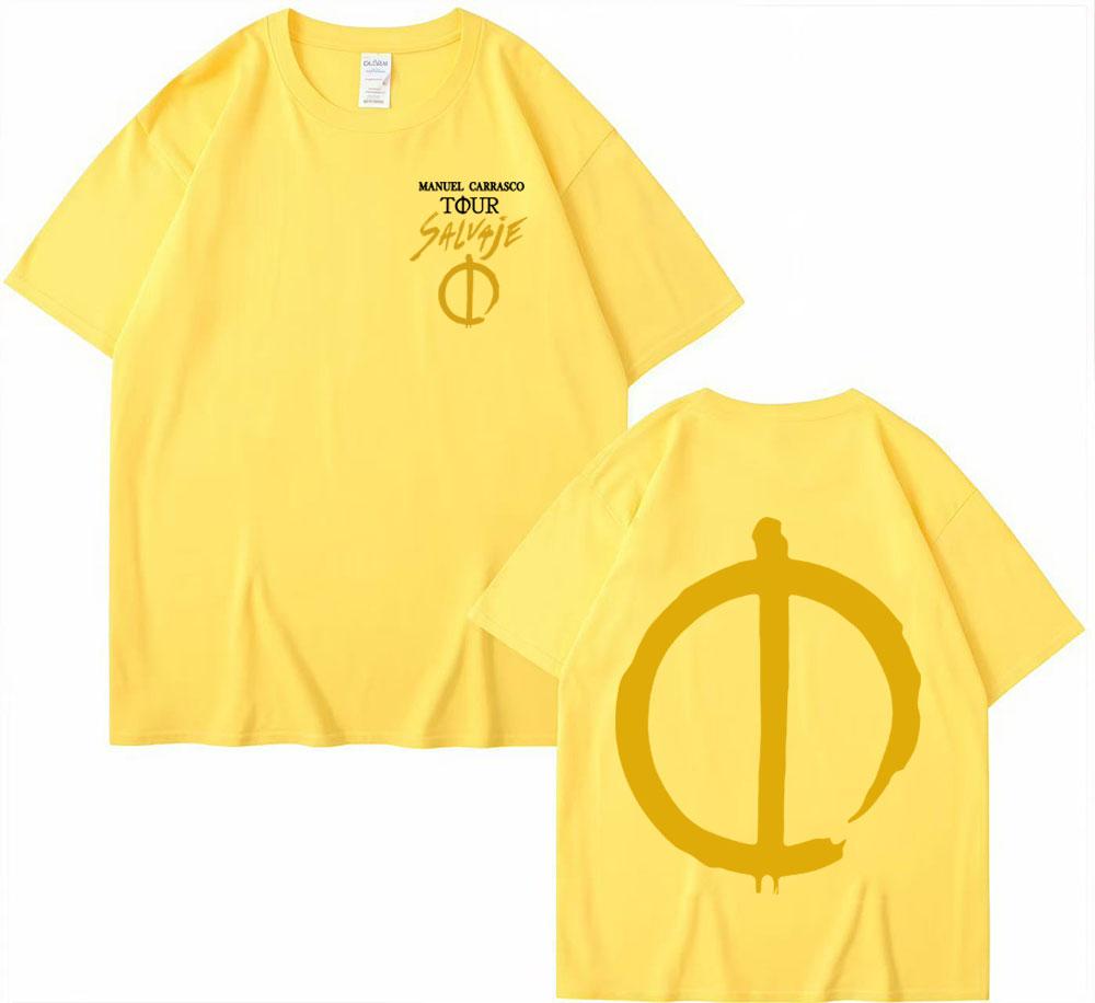 Rapper Manuel Carrasco Salvaje Tour 2025 Graphic T Shirt Vintage Fashion Hip Hop 100 Cotton T Shirts Men Women Comfort T Shirts