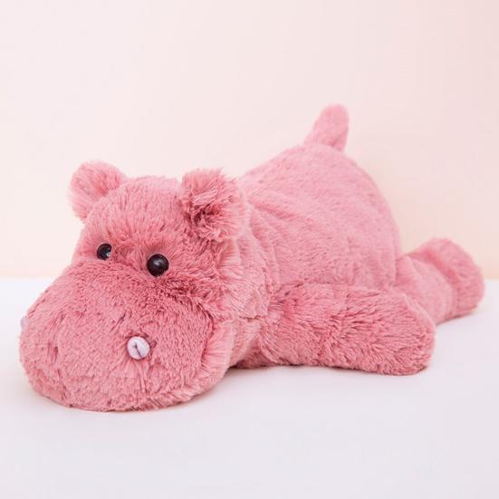 Animal Plush Doll Lovely Cartoon Hippo Lion Crocodile Plushies Ornament Soft Stuffed Animal Pillow Children Companion Doll Home Kids Girls