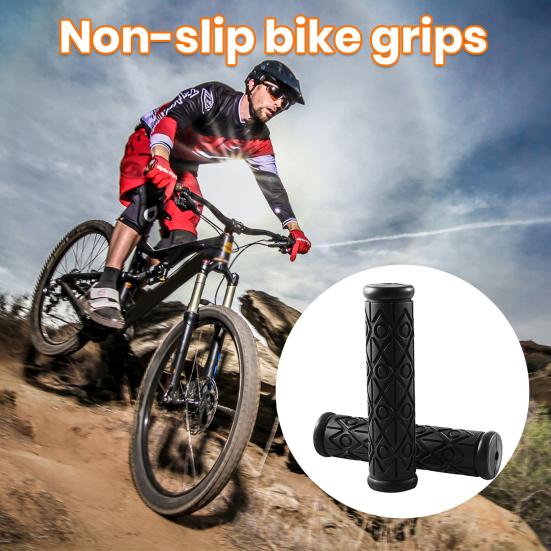 1 Pair Bike Handlebar Cover Shock Absorption Ergonomic Anti-slip Vibration Damping Cycling Bicycle Handlebar Covers Bike Supply
