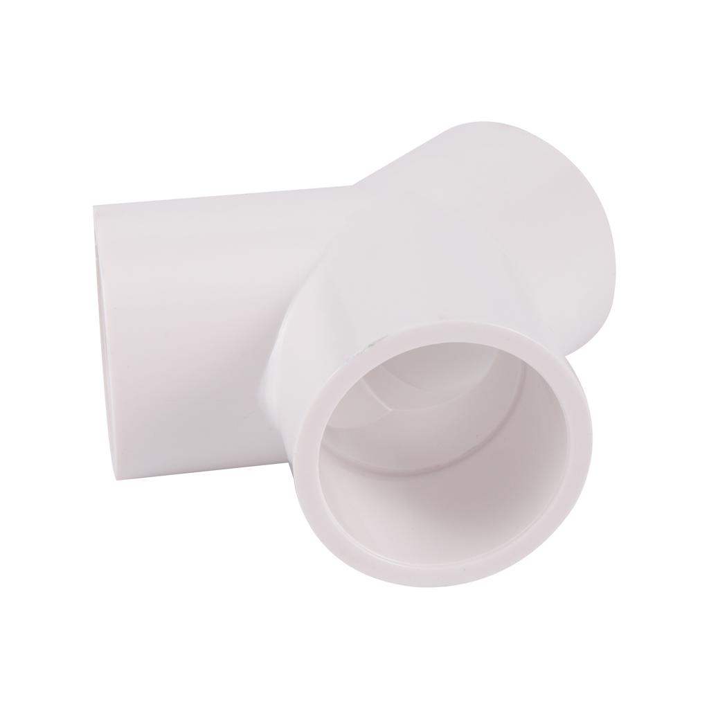 2Pcs PVC Tradesen 20/25/32mm Plastic Y-Shaped Three-Way Fork Water Pipe Y Tee Connector Aquarium Connector UPVC Pipe Adapter