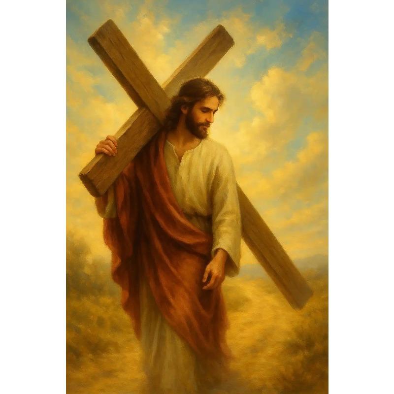 Newlyweds Jesus Catholic Posters Classic Pray Motivational Spirit Modern Prints Canvas Wall Art Picture Home Living Room Decor