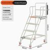 RSRDDY Mobile Platform Ladder with Wheels