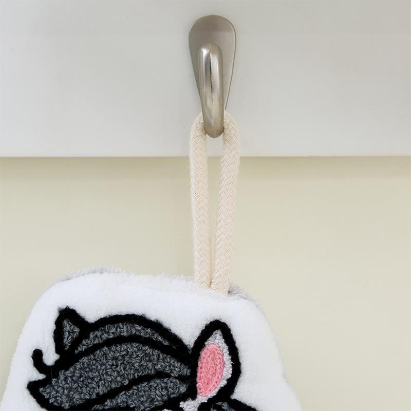 Cartoon Cute Pony Hand Towel Coral Fleece Home Kitchen Wipes Horse Thickened Hanging Absorbent Towels For Bathroom Home Decor