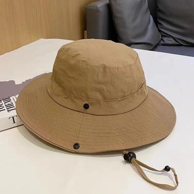 New Anti-Sun Bucket Hat Anti-UV Mesh Sunscreen Hat Adjustable Breathable Fisherman Hat Gift