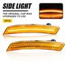 Pair Full Amber LED Front Marker Lamps Lights Side Fit MINI Cooper 10-16 R60 R61