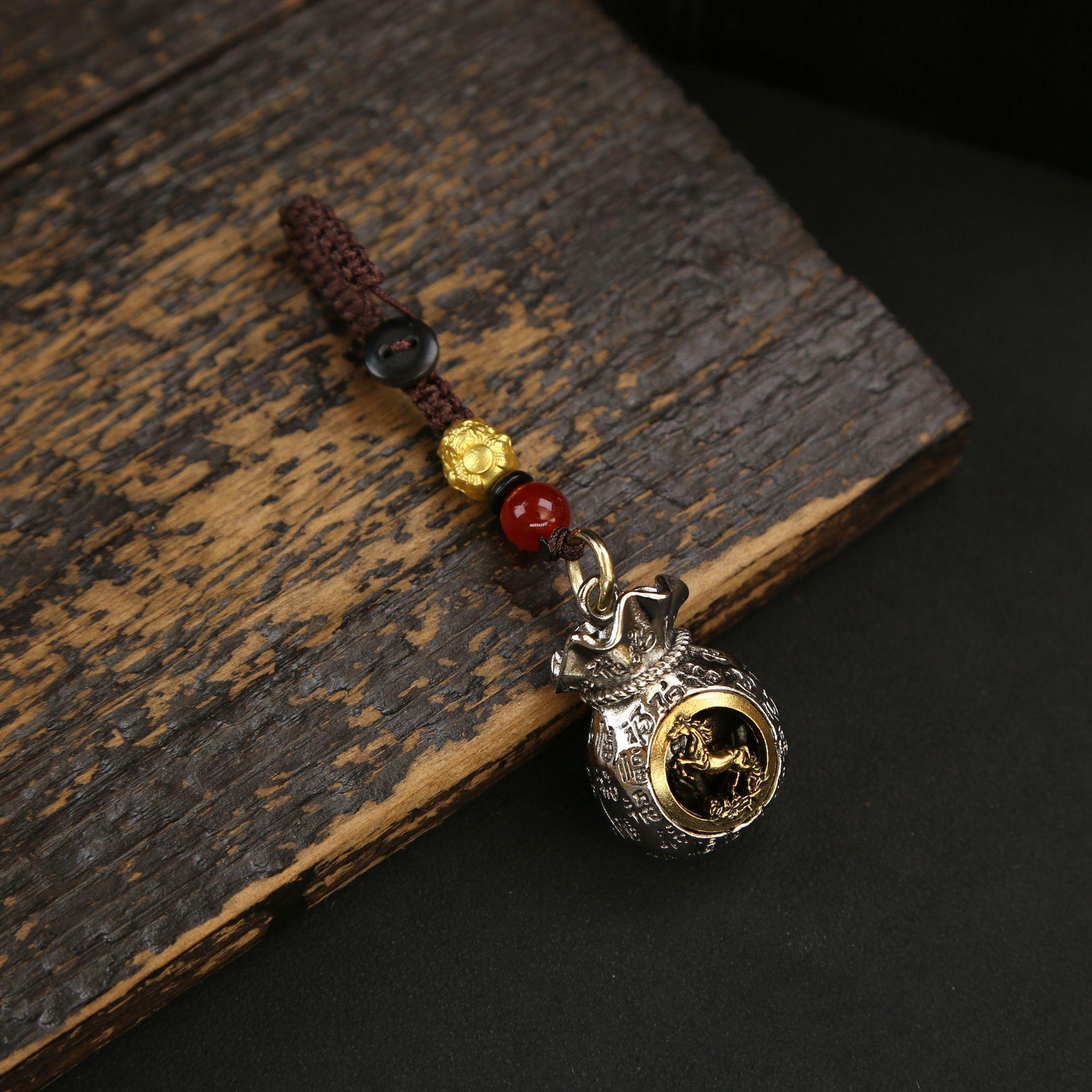 

Брелок-подвеска со знаком зодиака для мужчин и женщин - серебряный сплав, талисман на удачу в китайском стиле