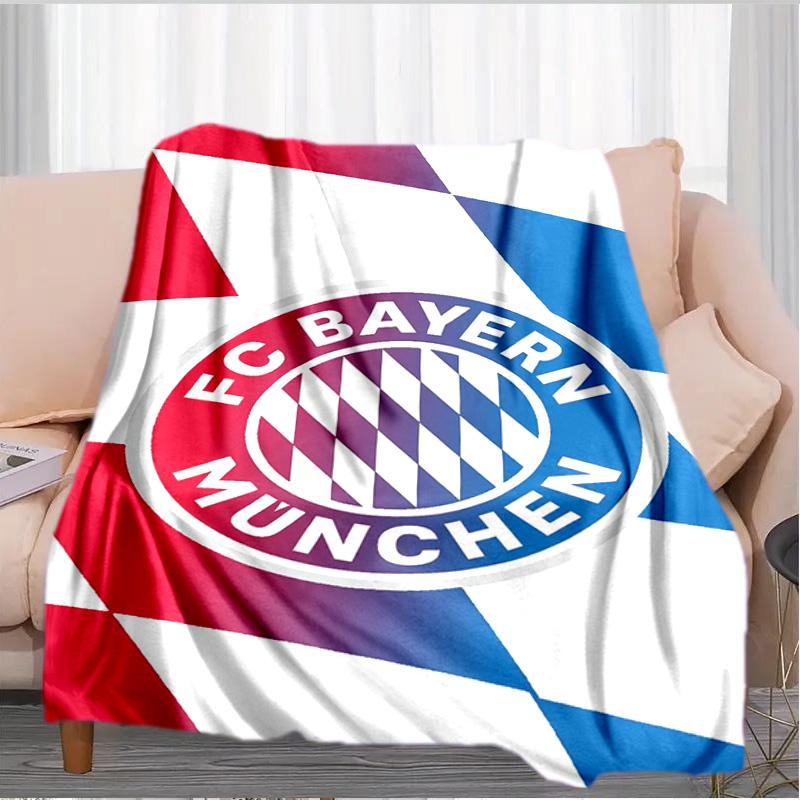 Munich FC Artwork Printed Throws Blanket Soft Flannel Blankets for Couch Bed Gifts for Men Women Picnic Blanket Christmas Gifts