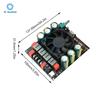 ZK-6002 Pure Post Amplifier Board DC 18-50V TPA3255 600W+600W 2.0 Dual Stereo Channel Module with High/Low Frequency Adjustment