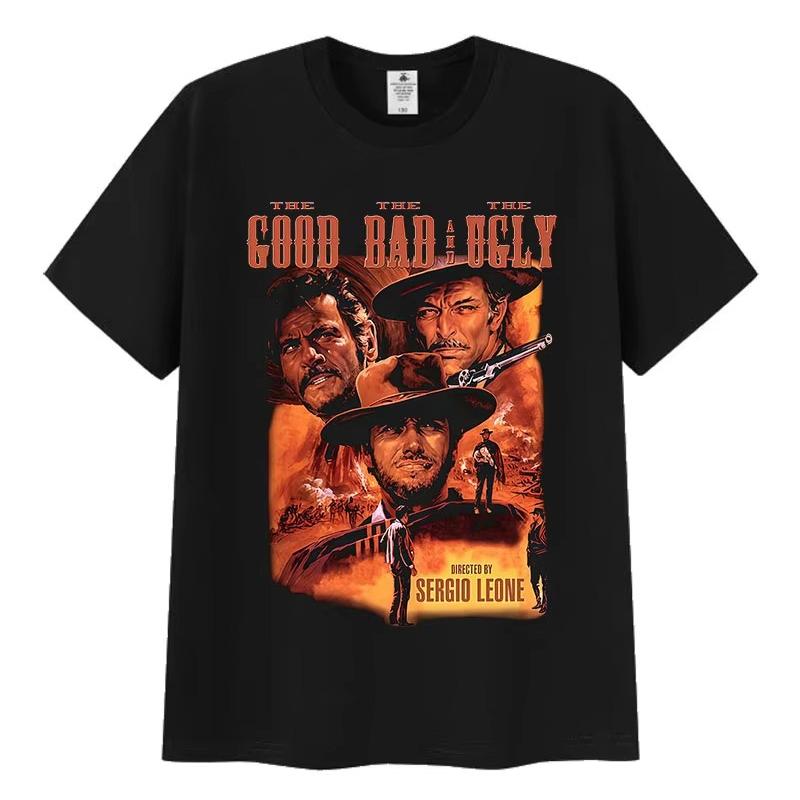 90s Retro The Good The Bad and The Ugly Graphic T Shirts Men s Women High Quality Fashion Cotton Oversized T-shirts 4XL