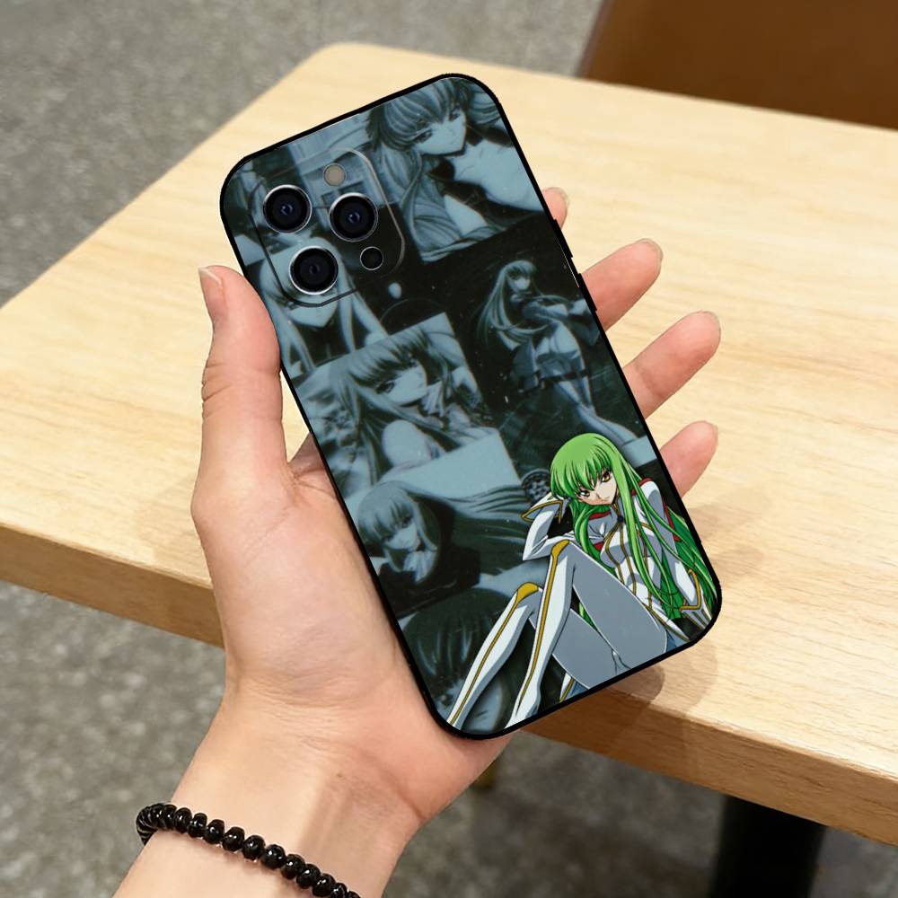 Anime C-Code Geass-s   Phone Case For iPhone 17,16,15,14,13,12,11 Plus,Pro Max,XS,Soft Silicone Black Cover iPhone12