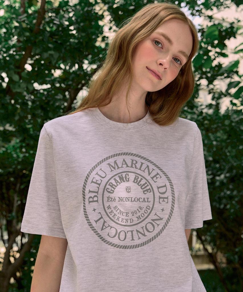 NONLOCAL Marine Rope Relax-Fit T-Shirt - Light Gray