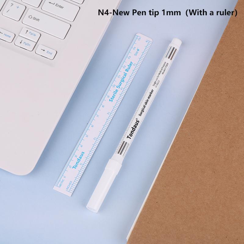 Steriler Markierungsstift für koreanische Tätowierungen, chirurgischer Markierungsstift für Augenbrauen, wasserdichter weißer schwebender Positionierungsstift für die Lippenlinie