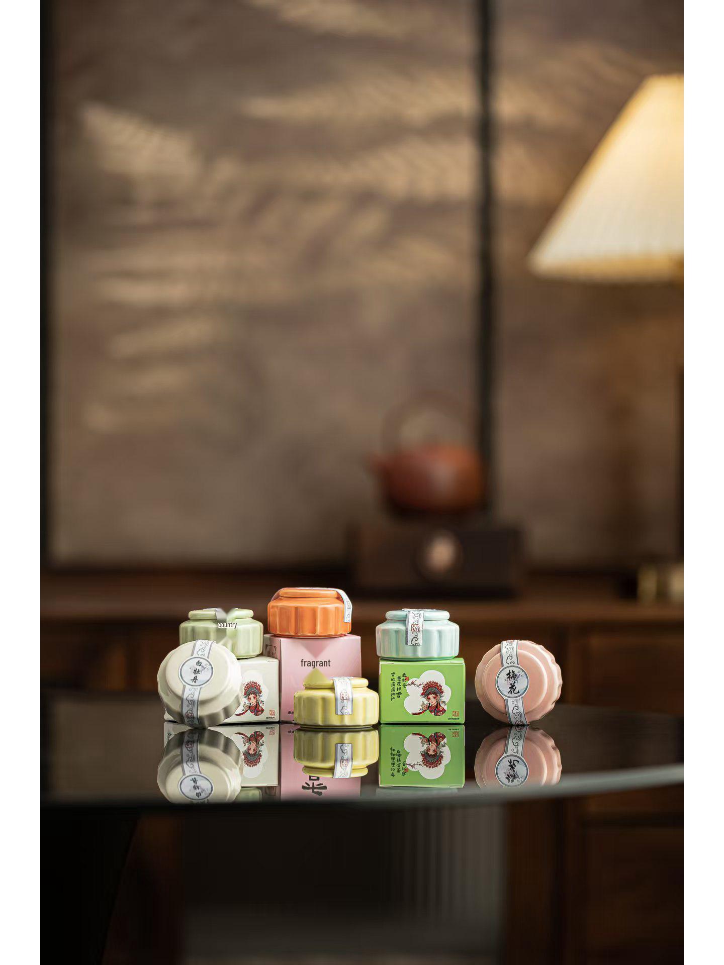 

Rhombus Ceramic Solid Perfume: Long-lasting Lavender Aromatherapy Paste Random Color Box