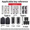Compatible with Toyota Alphard Key Cover for Noah, Sienna, Sienta, Superb, Voxy, Tundra, Sequoia, and Truck Car Bag Buckle Shell