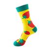 Stylish Mid-Calf Socks Men Women Animal Fruit Galaxy Print Casual Cotton