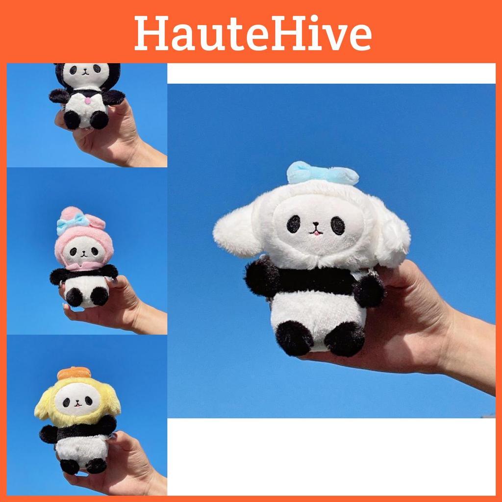 Cute Plush Keychain Adorable Panda Stuffed Toy For Students And Bags High Quality