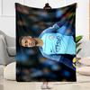 Manchester City Football Player Blanket Durable Comfort Suitable for Office Sofa Bed Four Seasons Universal Digital Print