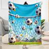 1 Stück Fußball-Decke Bequem Weich Leicht Alle Jahreszeiten Mehrzweck-Decke Reisen Camping Picknicks Sofa Büro Bett Wohnzimmer Geschenk Freunde