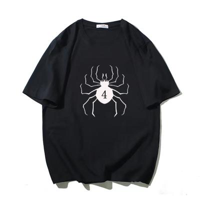 Pánské letní bavlněné tričko Vzor Pavouk 4 Topy Trička Pánské Ležérní O-výstřih Oblečení Dámské Krátký rukáv Harajuku Streetwear